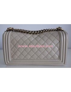 Sac Chanel Boy beige 2