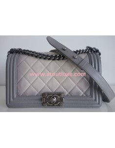 Sac Chanel Boy gris