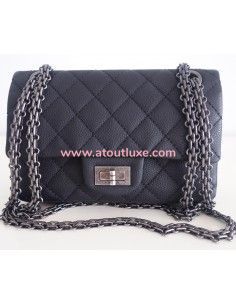 sac Chanel 2.55 noir mat 2