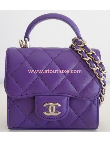 Mini Sac Chanel Classique violet