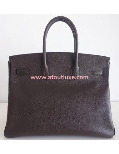Sac Hermes Birkin 35 Epsom marron Sac Hermes Birkin 35 Epsom marron