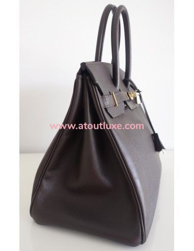 Sac Hermes Birkin 35 Epsom marron Sac Hermes Birkin 35 Epsom marron