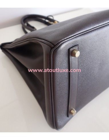 Sac Hermes Birkin 35 Epsom marron Sac Hermes Birkin 35 Epsom marron