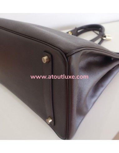 Sac Hermes Birkin 35 Epsom marron Sac Hermes Birkin 35 Epsom marron