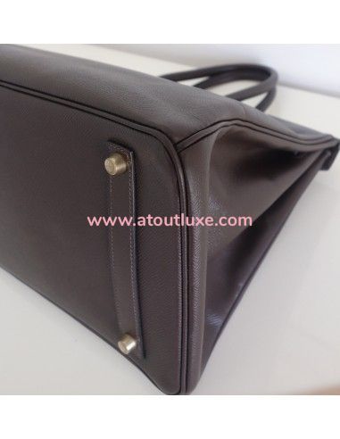 Sac Hermes Birkin 35 Epsom marron Sac Hermes Birkin 35 Epsom marron