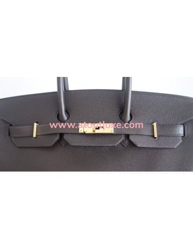 Sac Hermes Birkin 35 Epsom marron Sac Hermes Birkin 35 Epsom marron