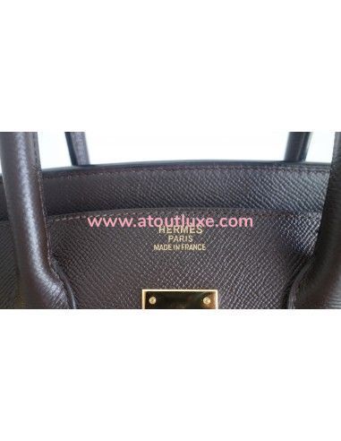 Sac Hermes Birkin 35 Epsom marron Sac Hermes Birkin 35 Epsom marron