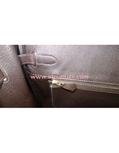 Sac Hermes Birkin 35 Epsom marron Sac Hermes Birkin 35 Epsom marron