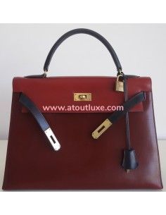 Sac Hermes Kelly 32 tricolore 2