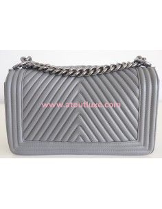 sac Chanel Boy gris 2