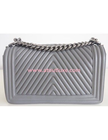 sac Chanel Boy gris sac Chanel Boy gris