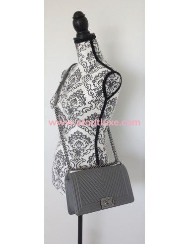 sac Chanel Boy gris sac Chanel Boy gris