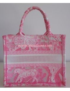 Sac Dior Book Tote fluo rose 2