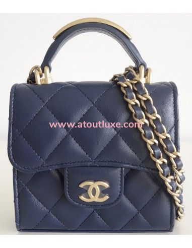 Mini Sac Chanel Classique bleu marine