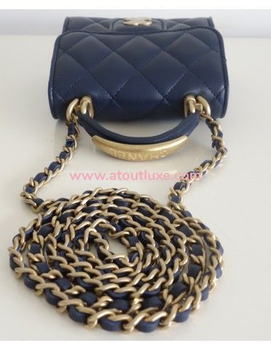 Mini Sac Chanel Classique bleu marine Mini Sac Chanel Classique bleu marine