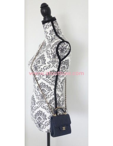 Mini Sac Chanel Classique bleu marine Mini Sac Chanel Classique bleu marine