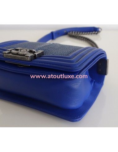 Sac mini Boy Chanel galuchat Sac mini Boy Chanel galuchat