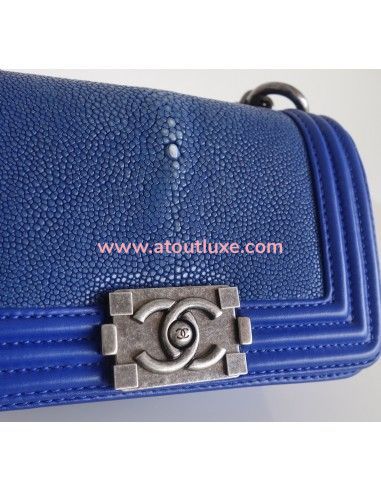 Sac mini Boy Chanel galuchat Sac mini Boy Chanel galuchat