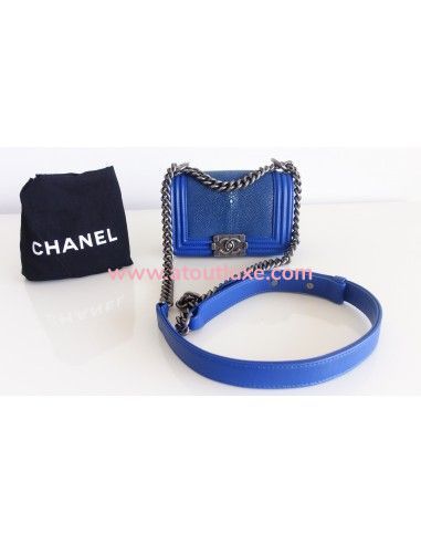 Sac mini Boy Chanel galuchat Sac mini Boy Chanel galuchat