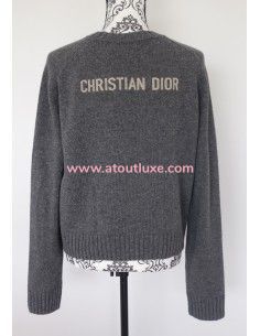 Pull cachemire gris Dior 2022