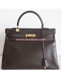 Sac Hermes Kelly 35 marron 2