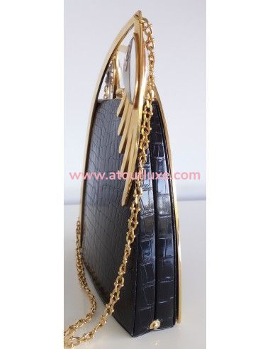 Minaudière Lalique crocodile Minaudière Lalique crocodile