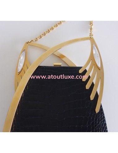 Minaudière Lalique crocodile Minaudière Lalique crocodile