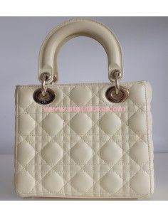 Sac Lady Dior jaune pâle 2