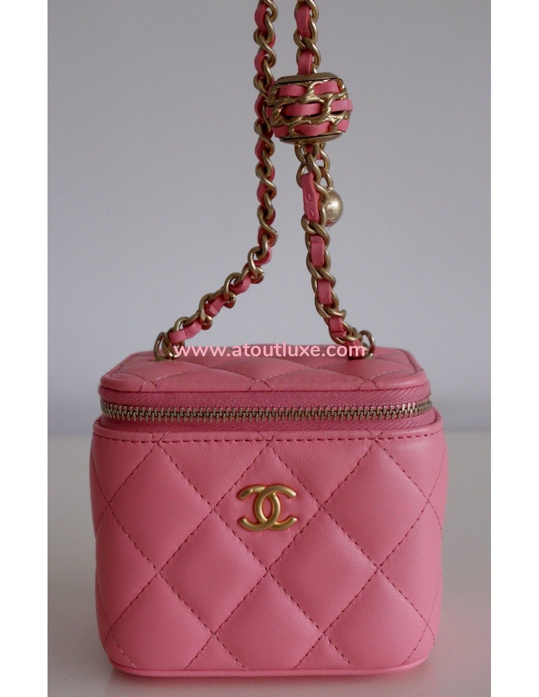 Mini pochette Chanel classique rose