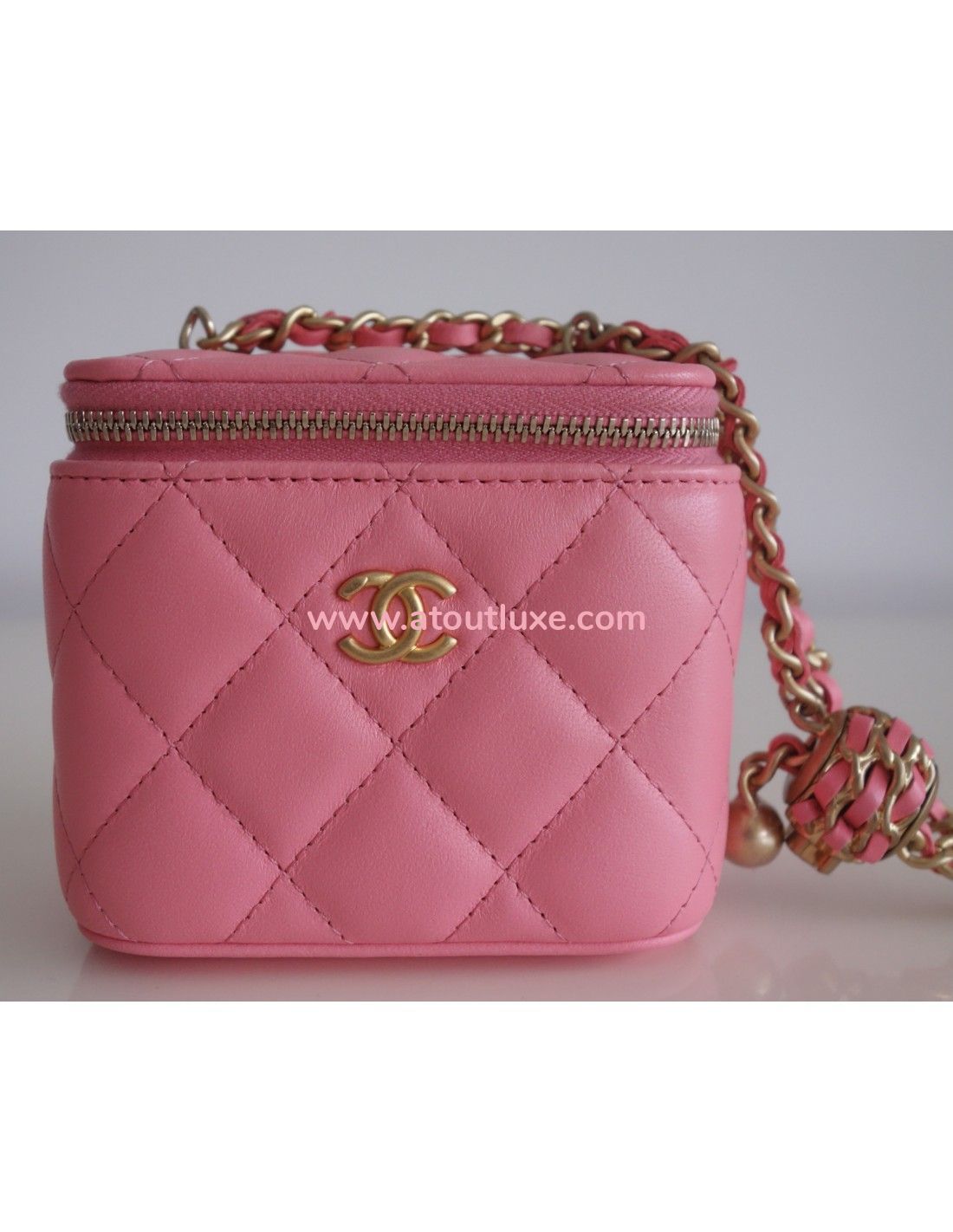 Mini pochette Chanel classique rose