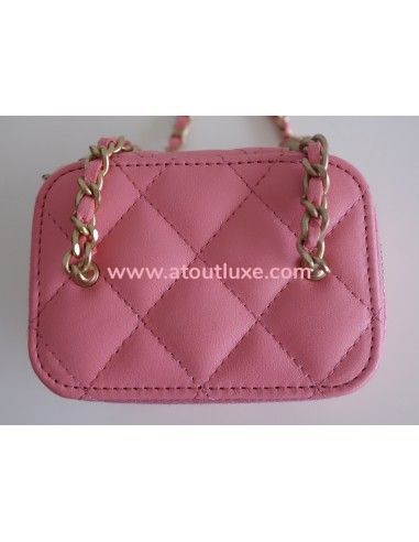 Mini pochette Chanel classique rose Mini pochette Chanel classique rose