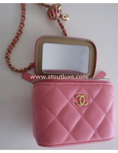 Mini pochette Chanel classique rose Mini pochette Chanel classique rose