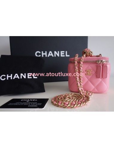 Mini pochette Chanel classique rose Mini pochette Chanel classique rose