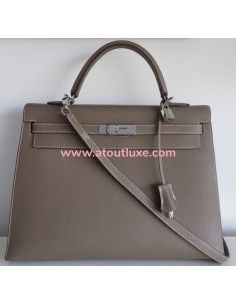 Sac Hermes Kelly 35 étoupe