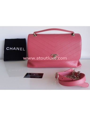 Sac Chanel à rabat rose Sac Chanel à rabat rose