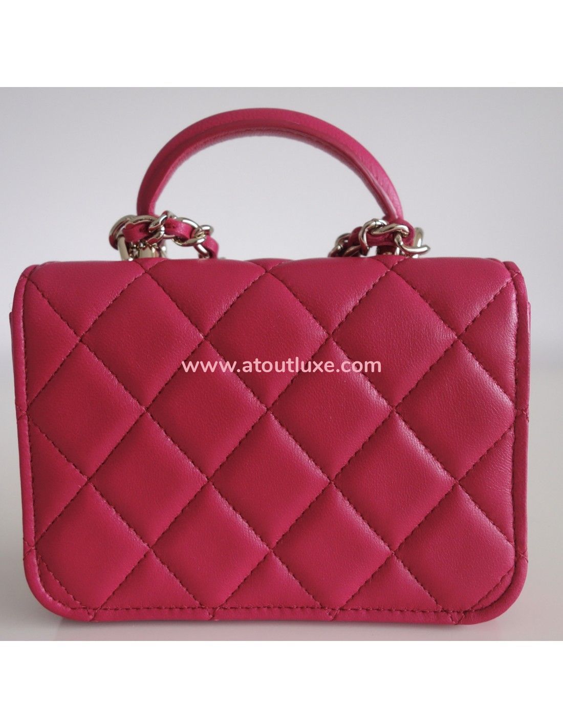 Mini pochette Chanel classique fuchsia