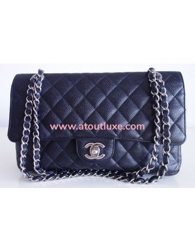 Sac Chanel Classique médium caviar