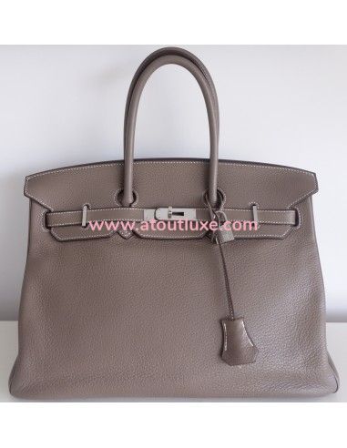 Sac Hermes Birkin étoupe 35