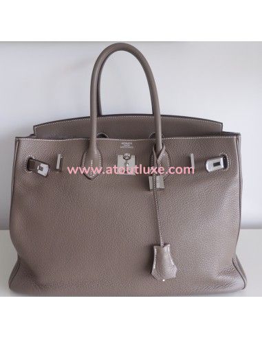 Sac Hermes Birkin étoupe 35 Sac Hermes Birkin étoupe 35