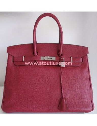 Sac Hermes Birkin 35 framboise