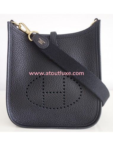 Sac Hermes Evelyne Amazone noir