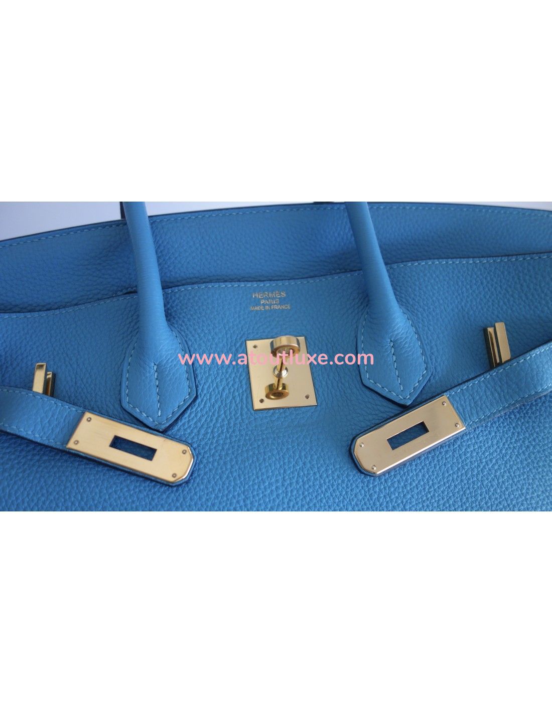 Sac Hermes Birkin 35 bleu