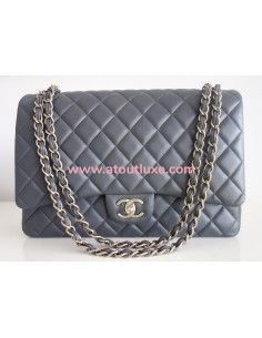 Sac Chanel Classique gris 2
