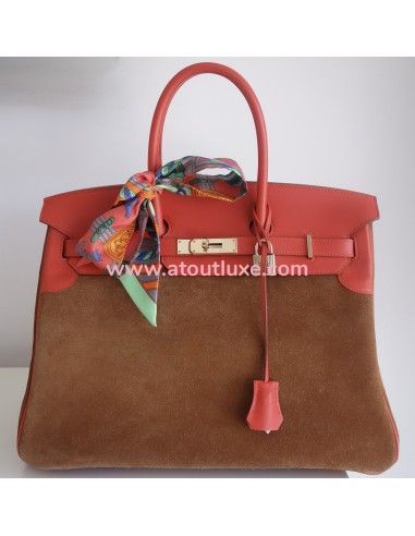 Sac Hermes Birkin 35 Grizzly