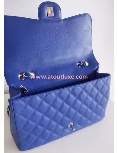 Sac Chanel Classique bleu électrique Sac Chanel Classique bleu électrique