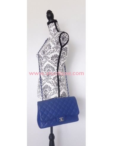 Sac Chanel Classique bleu électrique Sac Chanel Classique bleu électrique