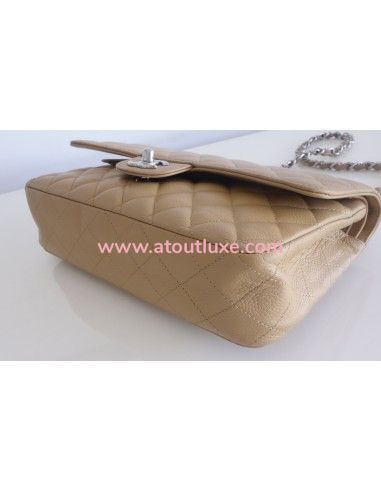 Sac Chanel Classique beige médium Sac Chanel Classique beige médium