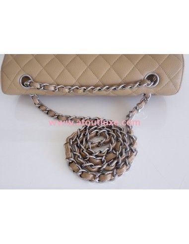 Sac Chanel Classique beige médium Sac Chanel Classique beige médium