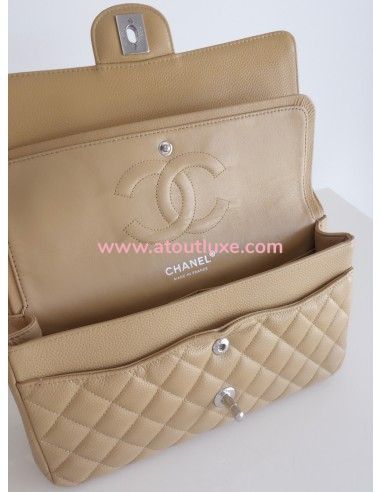Sac Chanel Classique beige médium Sac Chanel Classique beige médium