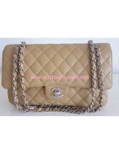 Sac Chanel Classique beige...